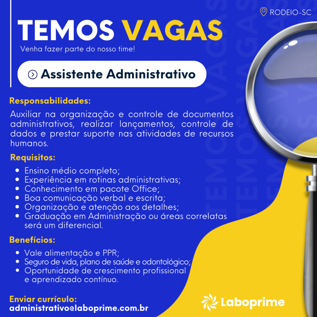 VAGA DE EMPREGO