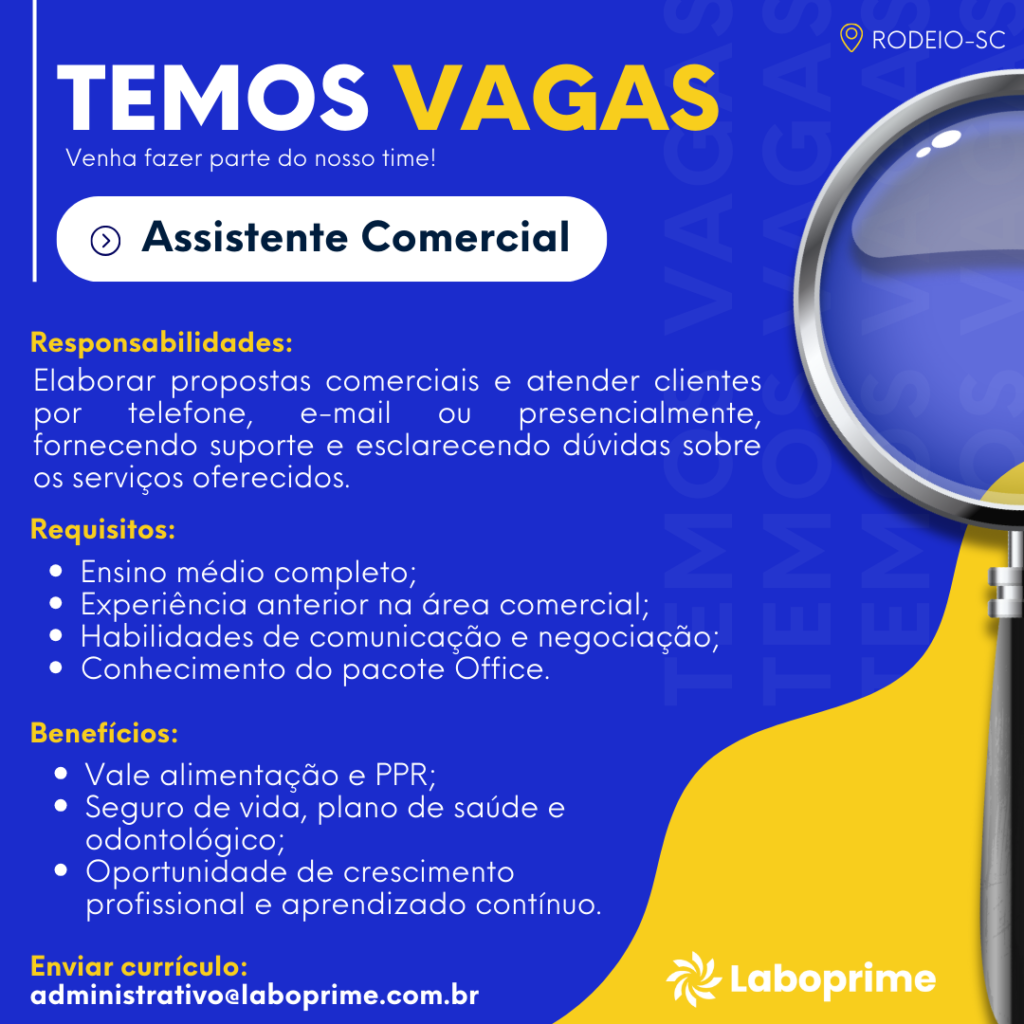 VAGA DE EMPREGO